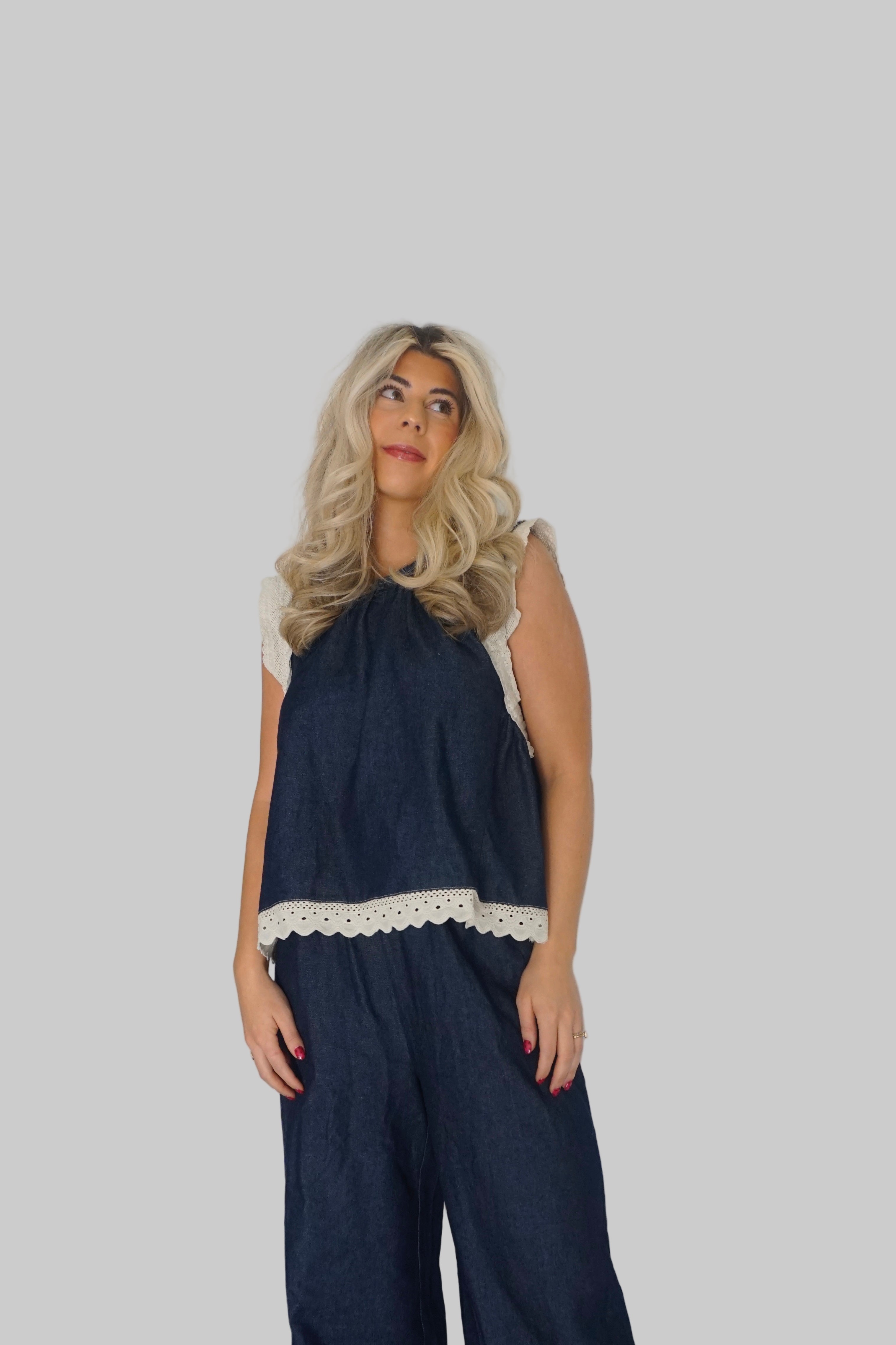 Petal and Thread Denim Set