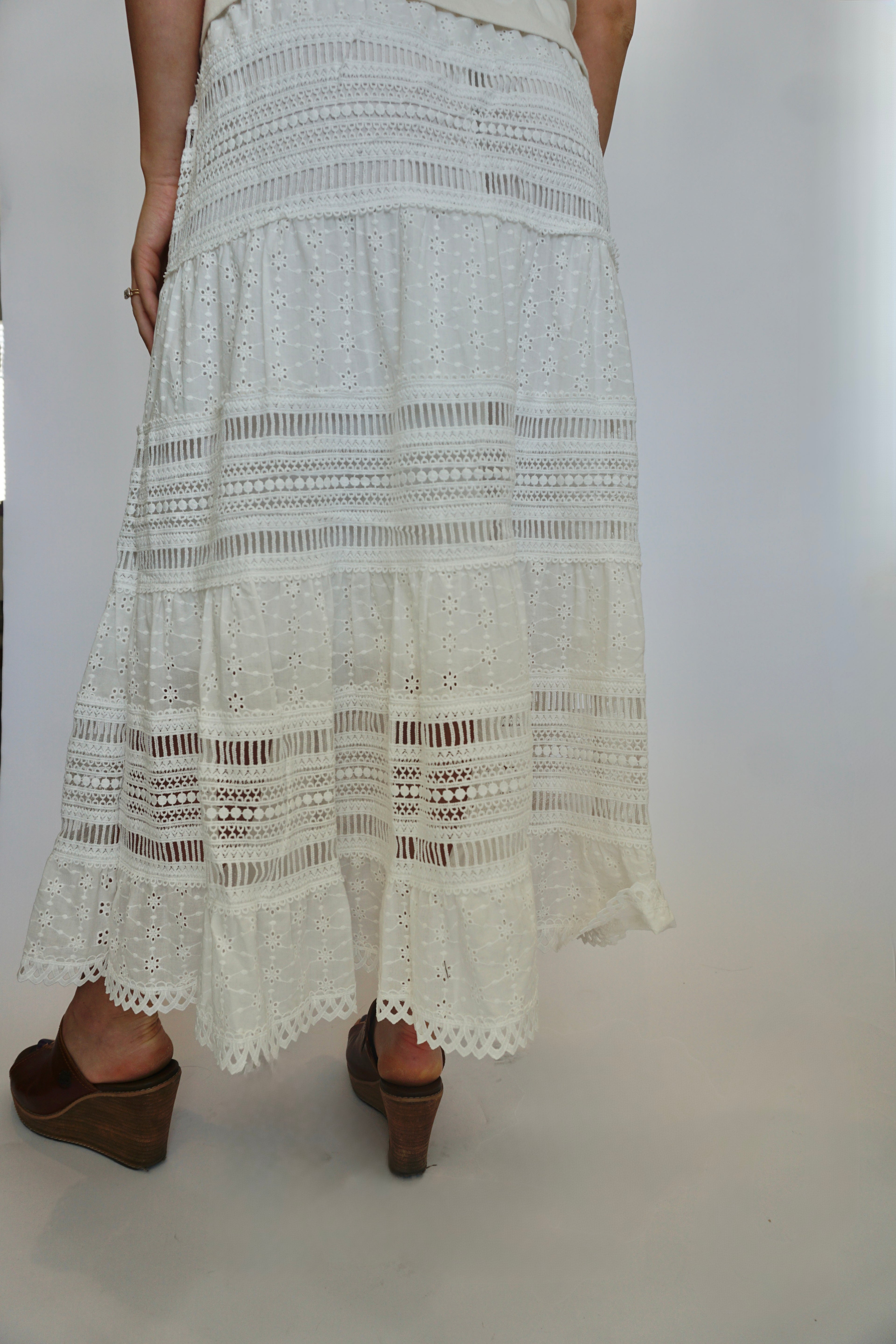 Willow  & Lace Maxi Skirt