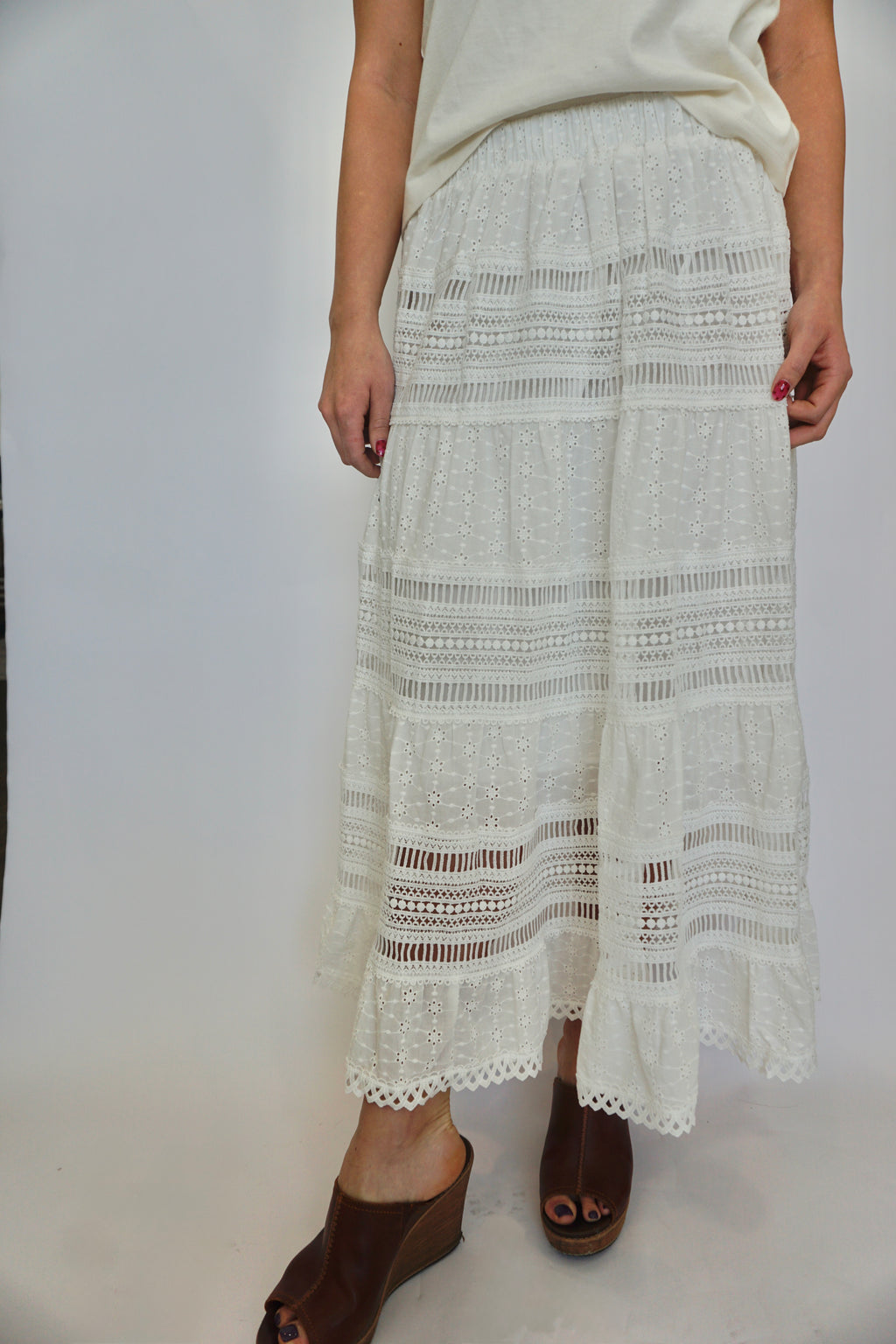 Willow  & Lace Maxi Skirt