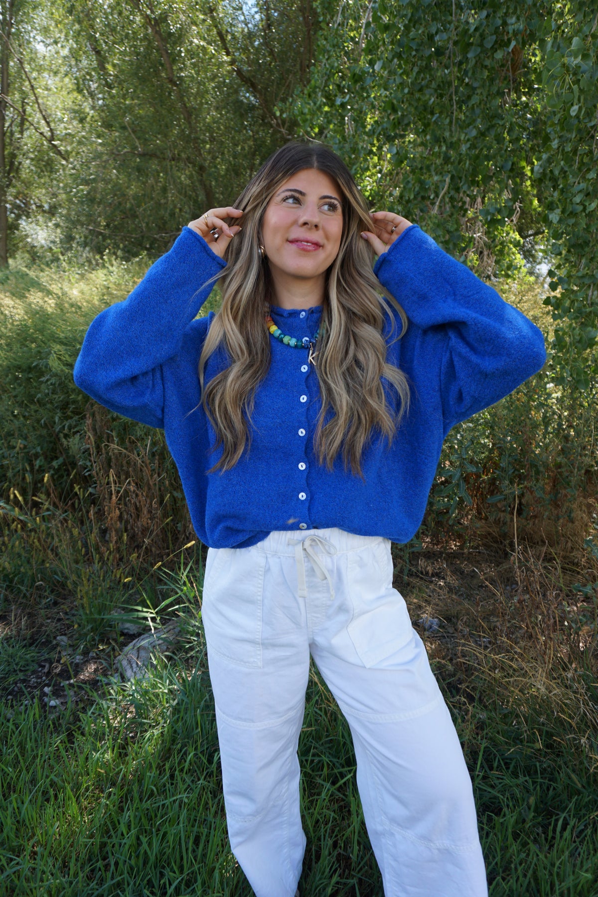 Falling for Blue Cardigan