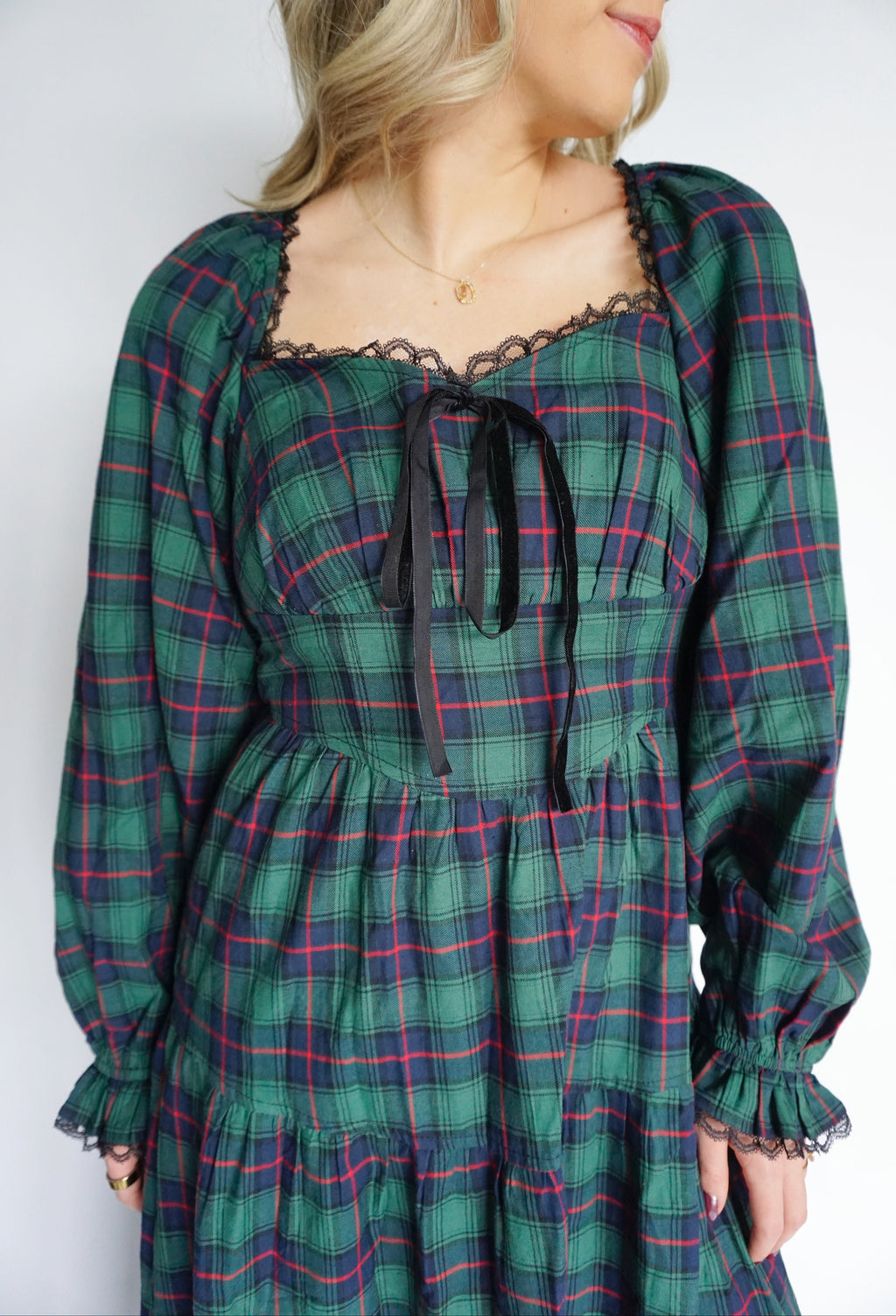 Evergreen Plaid Maxi