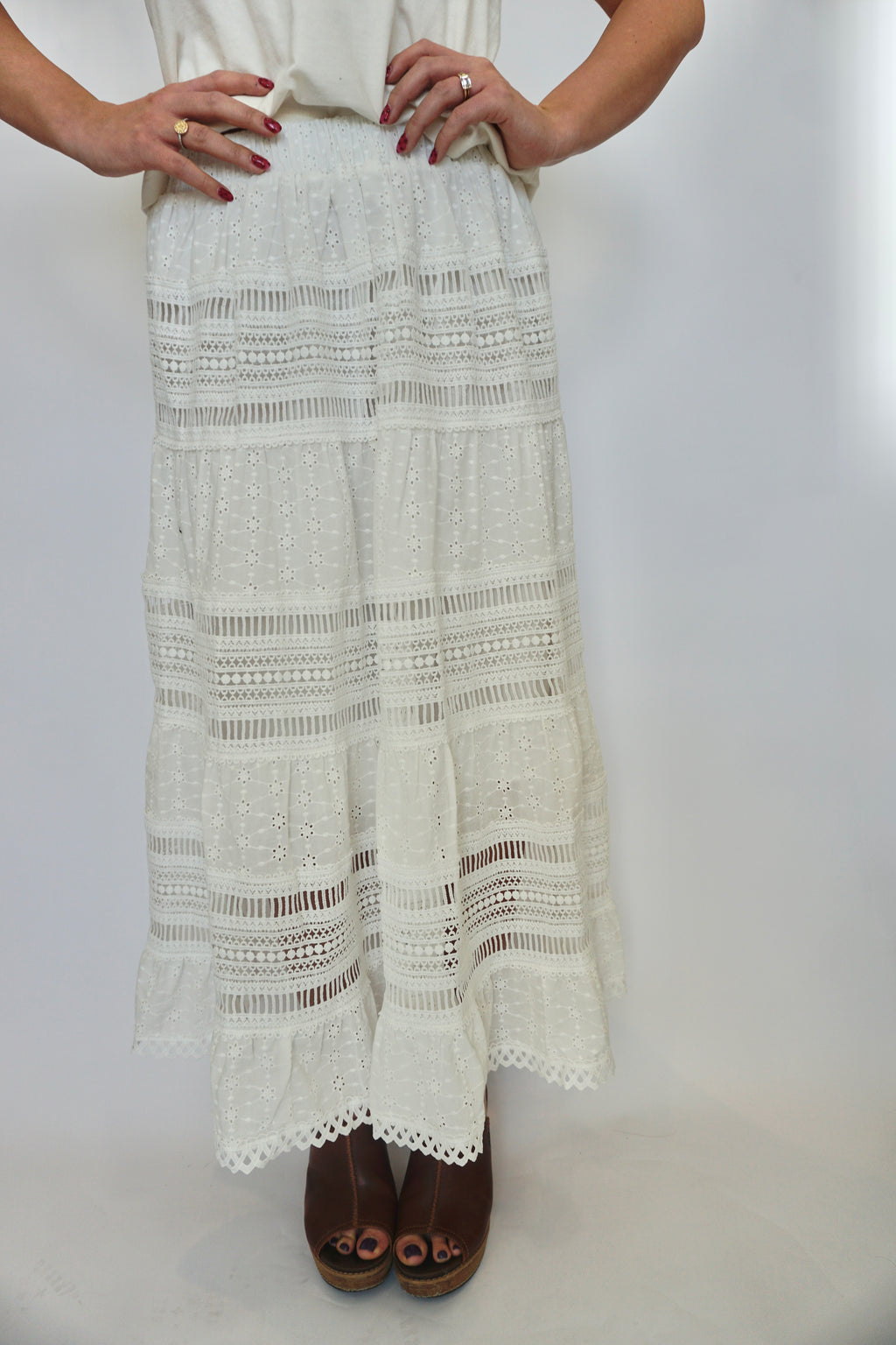 Willow  & Lace Maxi Skirt