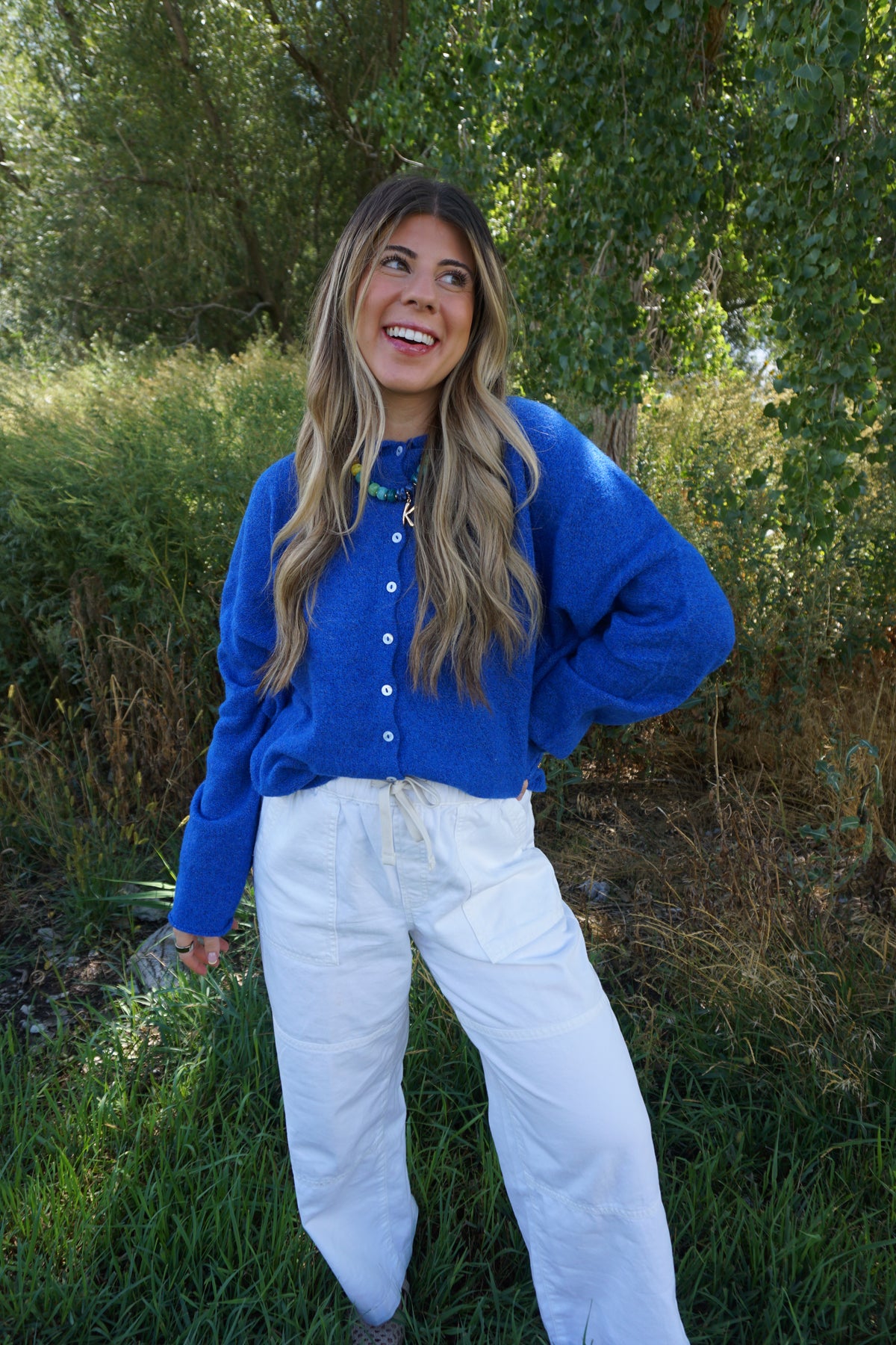 Falling for Blue Cardigan