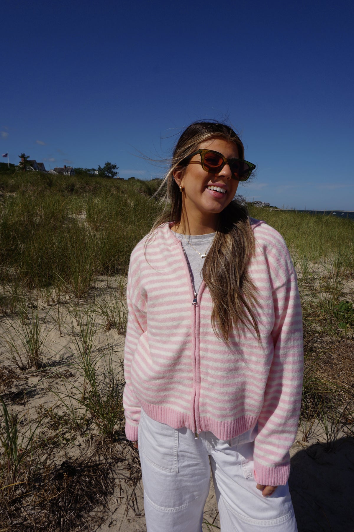 Rosewood Stripe Zip
