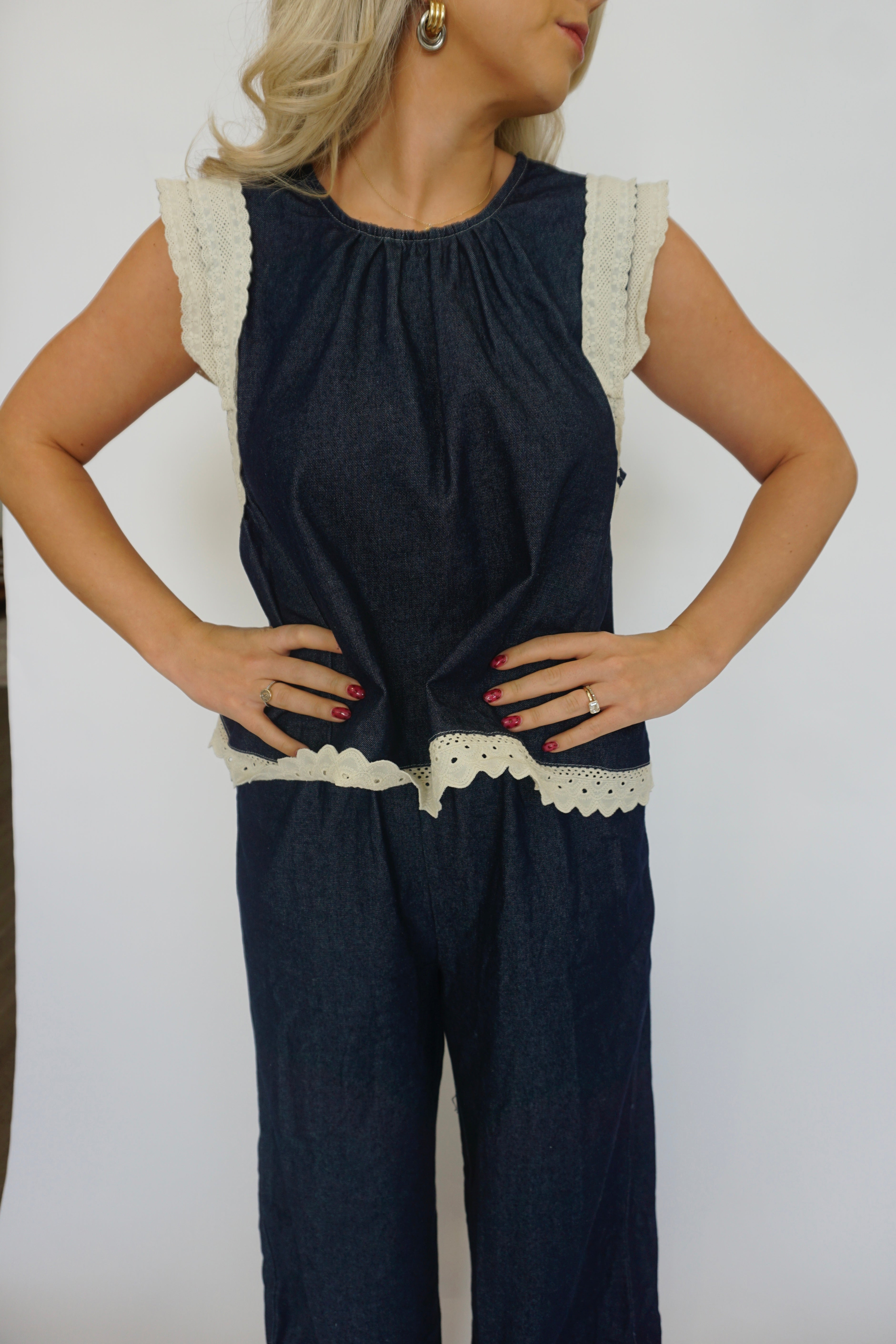 Petal and Thread Denim Set