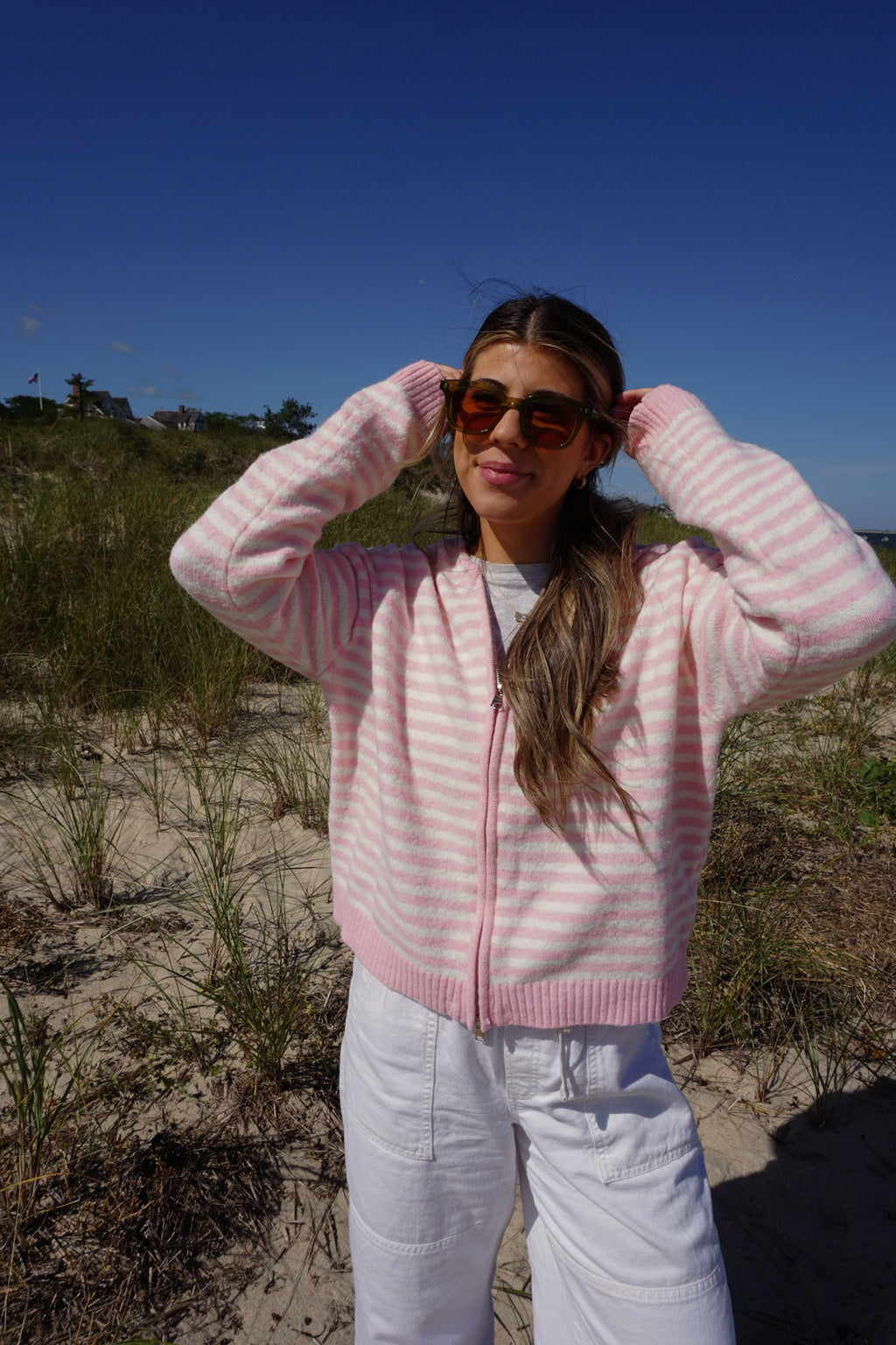 Rosewood Stripe Zip
