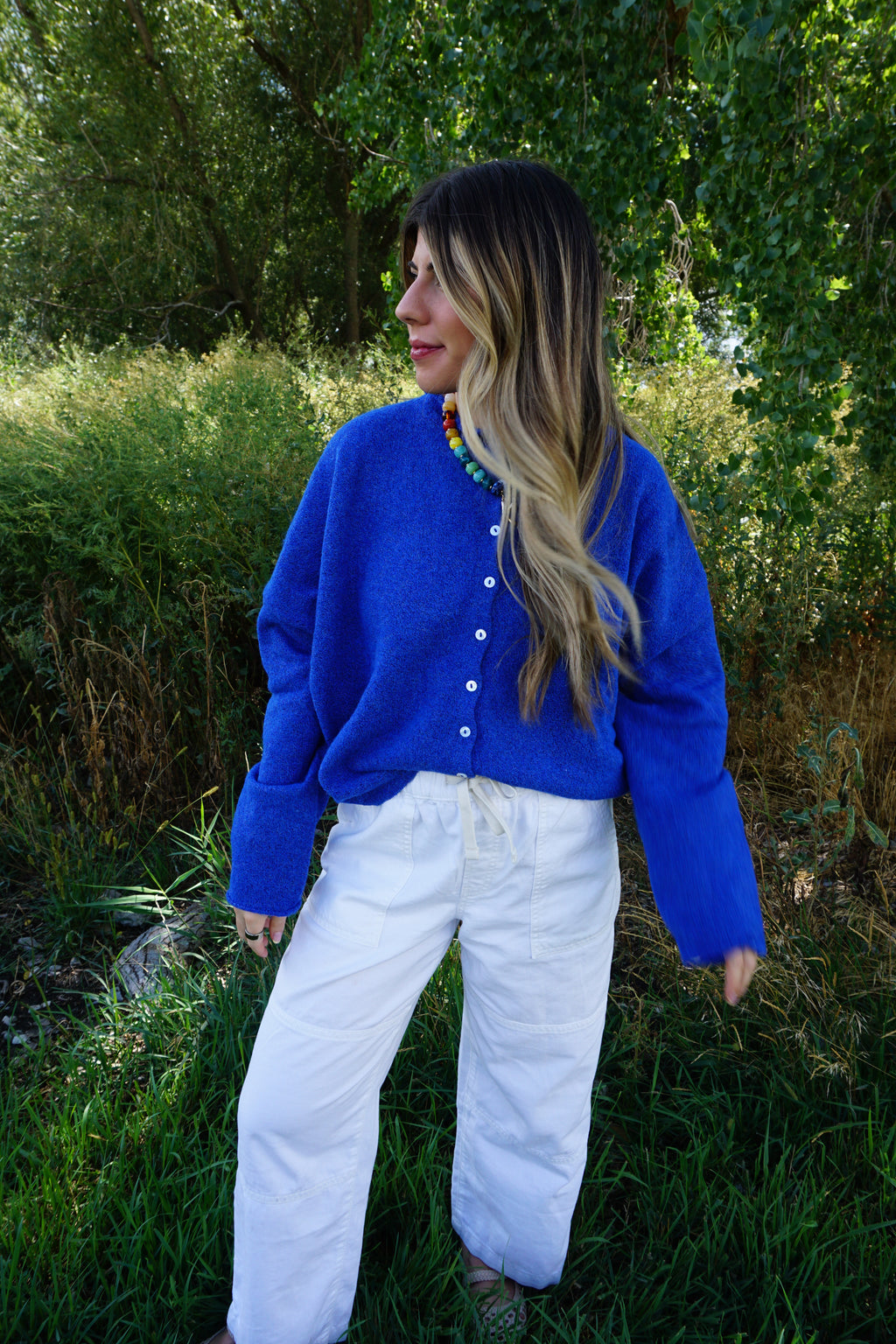 Falling for Blue Cardigan