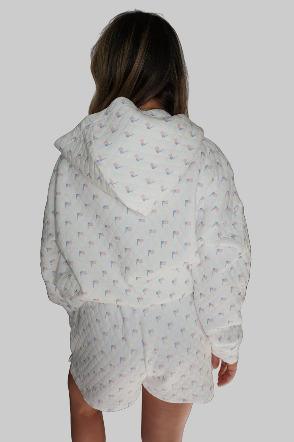 Stars & Stripes Quilted Lounge Set (Shorts)