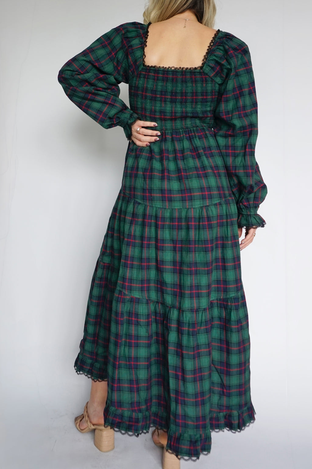 Evergreen Plaid Maxi